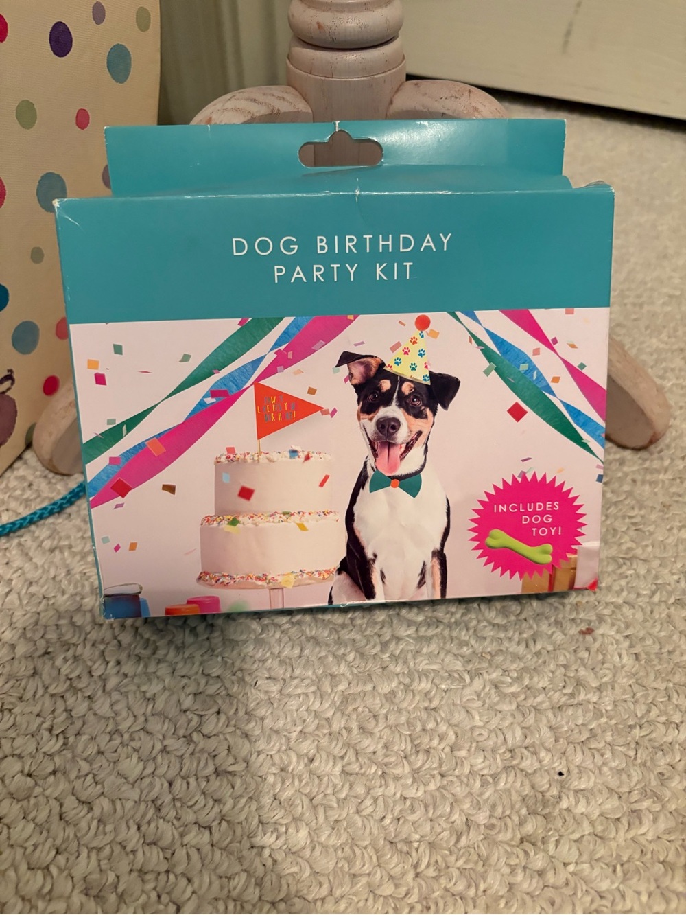 Table Fun Dog Birthday Party Kit - new ** box mashed due to travel